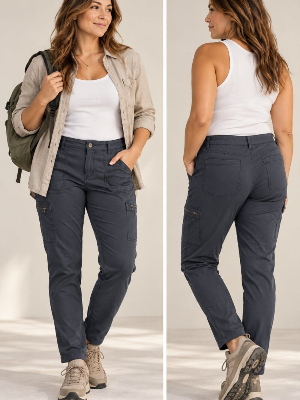KÜHL Women's Gray Cargo Hiking Pants Size 12